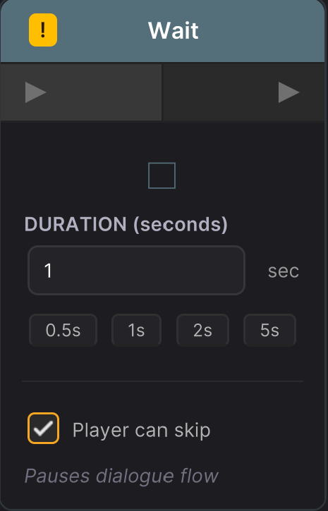 Wait node