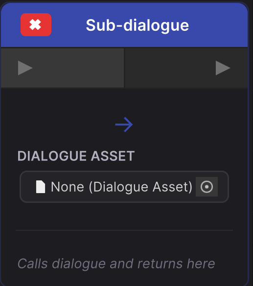 Sub-dialogue node